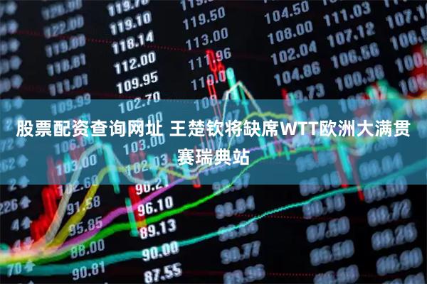 股票配资查询网址 王楚钦将缺席WTT欧洲大满贯赛瑞典站